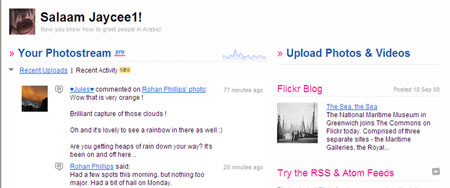 Flickr home page redesign