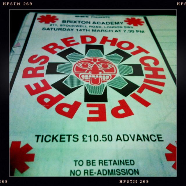 Red Hot Chili Peppers ticket