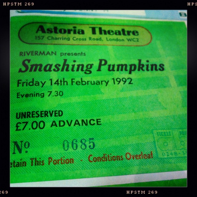 Smashing Pumpkins ticket